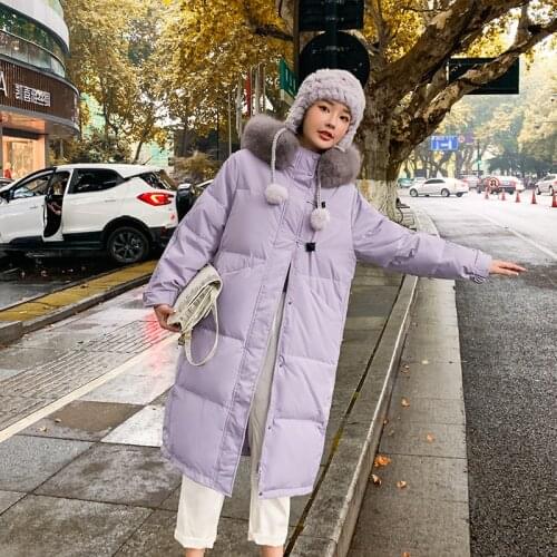 WEIHAOBANG 2021 New Loose Womens Winter Clothes Thickened Warm Long Solid Color Hooded Zipper Long Sleeve Cotton Top