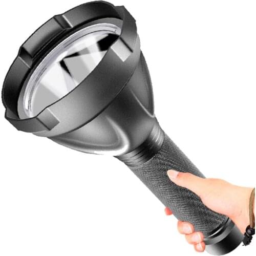 XHP50.2 The Farthest Lighting Distance Led Flashlight Big Aluminum Cup Reflactor Torch Powerbank Rechargeable Built in Battery