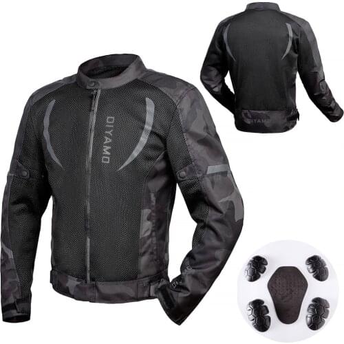 Summer Motorcycle Protection Jacket 3D Mesh Breathable Mesh Motorcycle Riding Jacket For Man Motorbike Scooter Riding Gear