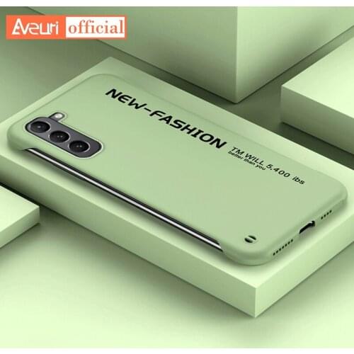 Frameless PC Hard Phone Case For Samsung Galaxy S21 Plus S21 Ultra S21 FE Luxury Matte Cover For Samsung A50 A70 A30S A50S Case