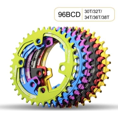 BDSNAIL 96BCD 30T 32T 34T 36T 38T for M7000 M8000 M9000 Aluminum Alloy Chainwheel MTB Bike Road Bicycle