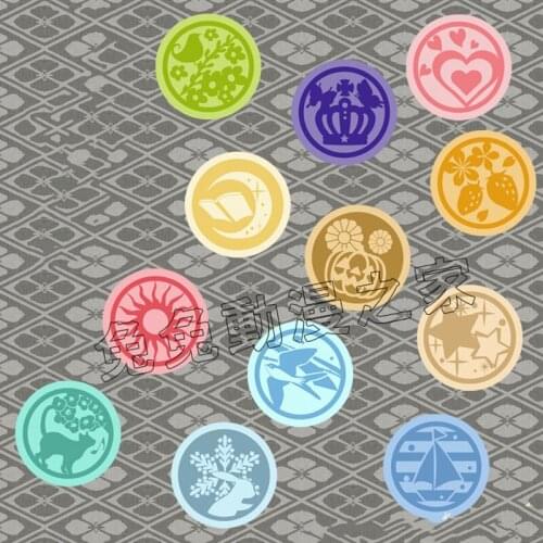 ZXFJXR 58MM Animation Badge Procellarum Six Gravity Goshyuinn Badge Brooch SHIWASU KAKERU MUTSUKI HAJIME KISARAGI YAYOI Badge