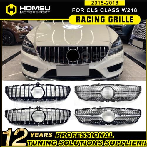 GT Grill Vertical Style For CLS Class W218 Facelift Sedan Auto Front Grille 2015-2018 CLS300 CLS350 CLS450 CLS500