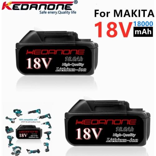 New 18V 18.0Ah Rechargeable Battery 18000mah LiIon Battery Replacement Power Tool Battery for MAKITA BL1850 BL1860 BL1840 BL1830