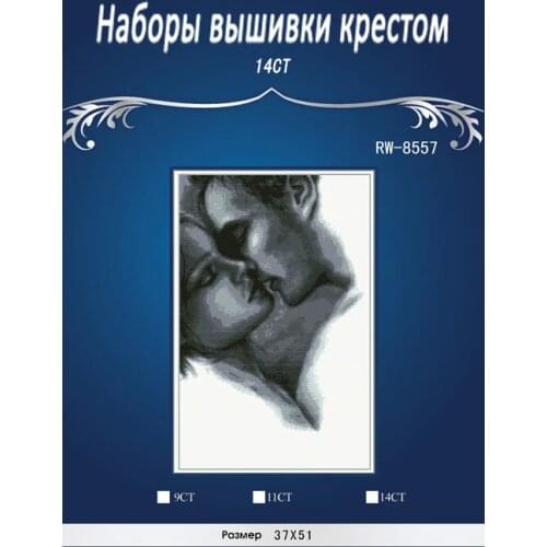 Similar DMC threads Two People lover DIY Handmade Counted Cross Stitch Needlework Set Embroidery Kit Home Decoration 14CT