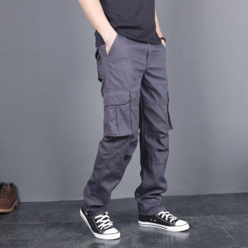 MRMT 2021 Brand Spring and Summer Mens Trousers Casual Pants Overalls Fashion Loose Straight Cotton Pants for Male Trouser