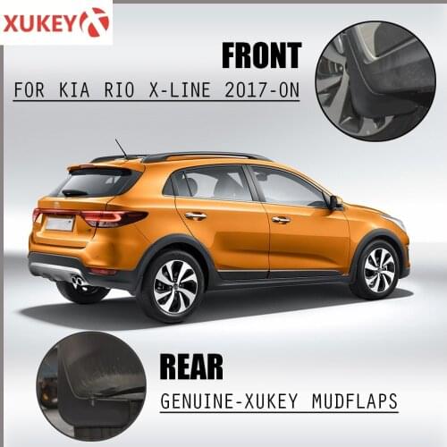 OE Styled Molded Car Mud Flaps For KIA Rio X-Line KX Cross 2017 - on Mudflaps Splash Guards Flap Mudguards Car Styling