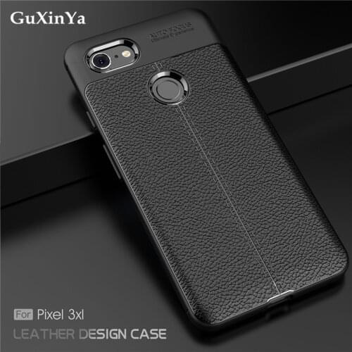GuXinYa Case For Google Pixel 3 XL Cover Luxury Leather ShockProof TPU Protective Case For Google Pixel 3 XL Funda For Pixel 3XL