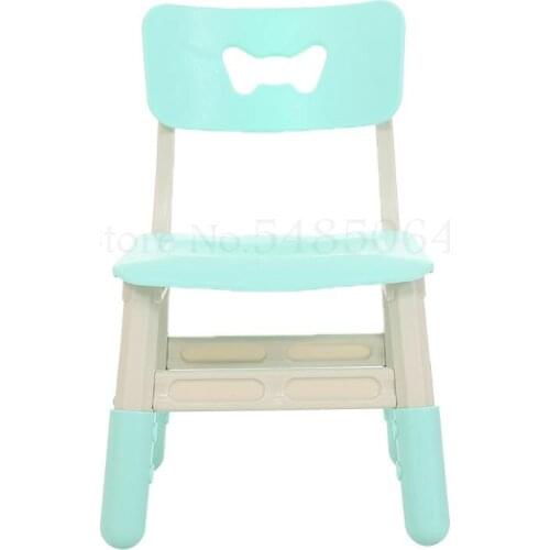 Childrens Chair Backrest Chair Baby Chair Lift Plastic Bench Kindergarten Table And Chair Household Child Stool