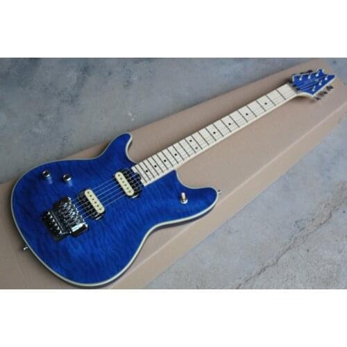 Blue finish left handed wolfgang electric guitar Eddie Van Halen model lefty wolfgang guitar free shipping