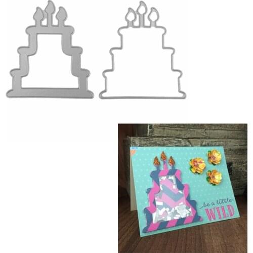 Birthday Cake Candles Mold Shape Metal Cutting Dies Stencil For DIY Scrapbooking Decoration Craft Cards Album Template 2019