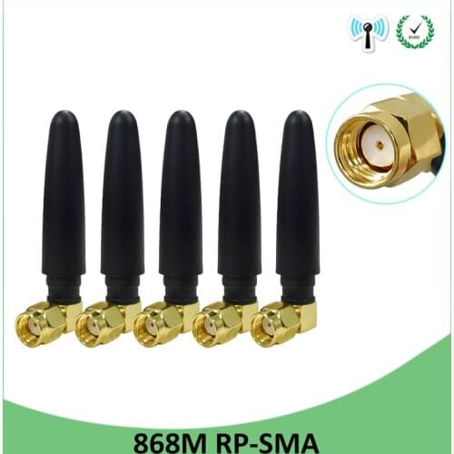 GSM 868MHz 915MHz Antenna lora 3dbi RP-SMA Connector 915 MHz 868 MHz antena outdoor signal repeater antenne waterproof Lorawan