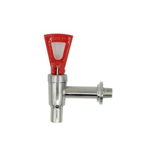Commercial Water Dispenser Parts water boiler faucet 3/8" 15.6mm diameter screw with red handle