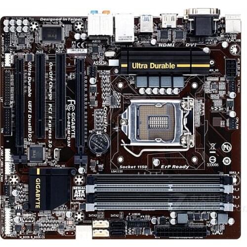 For Gigabyte GA-B85M-D3H Original Used Desktop Motherboard B85M-D3H B85 LGA 1150 i3 i5 i7 DDR3 32G Micro-ATX