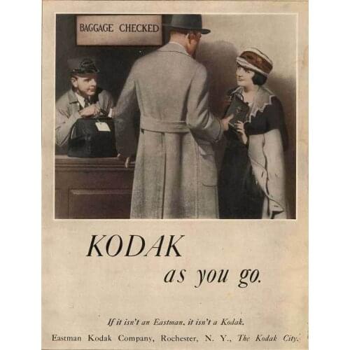 KODAK AS YOU GO METAL TIN SIGN POSTER WALL PLAQUE