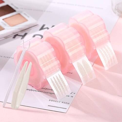 360 Pcs Makeup Eyelid Sticker Invisible Fold Paste Adhesive Stripe L/M Big Eyes Waterproof Double Eyelid Tape Make Up Tools