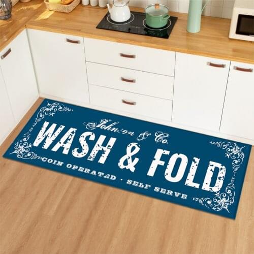 Non-slip Laundry Room Floor Mat Carpet Home Entrance Door Mat Rugs Boho Kitchen Rug for Living Room Kitchen Rug Hallway Carpet