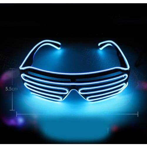 Novelty LED Glasses Light Up Shades Flashing Luminous Rave Night Christmas Activities Wedding Birthday Party Decoration 8 Colors
