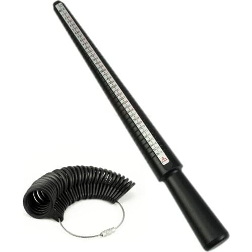 New US EU Standard Ring Size Mandrel Stick Finger Gauge Ring Sizer Measuring Jewelry Tool Set Ring Size Fashion Jewellery Tools
