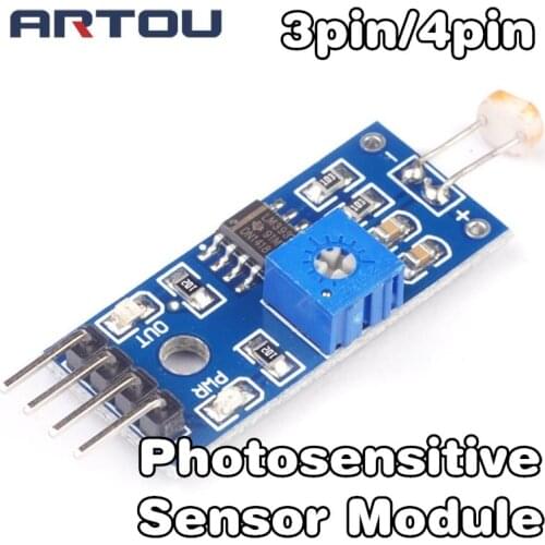 1PCS Optical Sensitive Resistance Light Detection Photosensitive Sensor Module for arduino 3pin 4pin DIY Kit