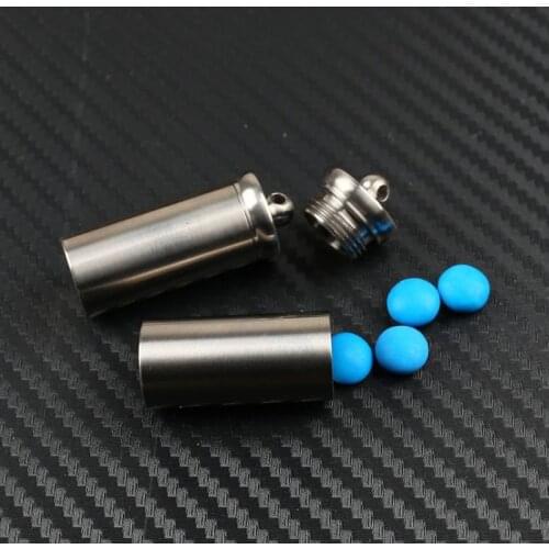 Portable Mini Titanium Alloy Seals Bottle Waterproof Canister Medicine Outdoor EDC First Aid Moistureproof Bottles