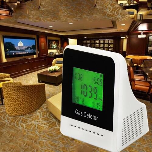 CO2 Meter Tester For Carbon Dioxide Air Quality Detector Air Quality Monitor With Rechargeable Battery Portable Co2 Detector