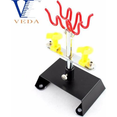 Professional Tools Airbrush Table Top Airbrush Holder Station Stand Holds Spray Gun 4 Airbrushes Swivel Tilt Set Accessories