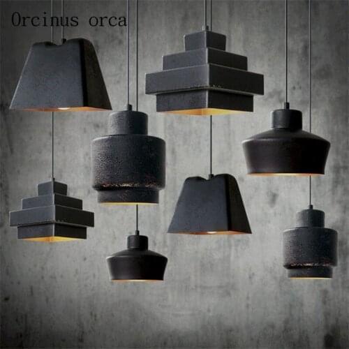 Industrial wind European style retro Iron Chandelier bar restaurant coffee shop American style single head old Chandelier