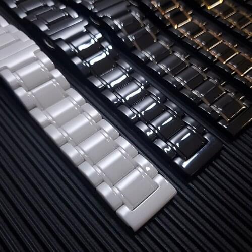 NEW Luxury Ceramic butterfly buckle strap for Mi Watch sports edition Watchbands for Xiaomi Mi Watch Color Band Bracelet