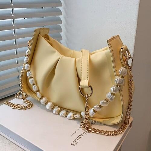 Bags For Women 2021 New Luxury Handbags Fashion Crossbody Bag Summer Pearl Bag Brand Designer Baguette Bags Sacos Crossbody Sac
