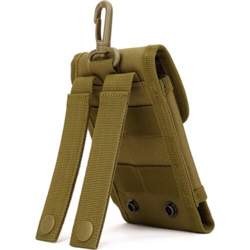 Tactical Molle EDC Mini Hanging Bag Nylon Waterproof Waist Outdoor Camping Climbing Pack 5.6" Phone Military Belt Backpack