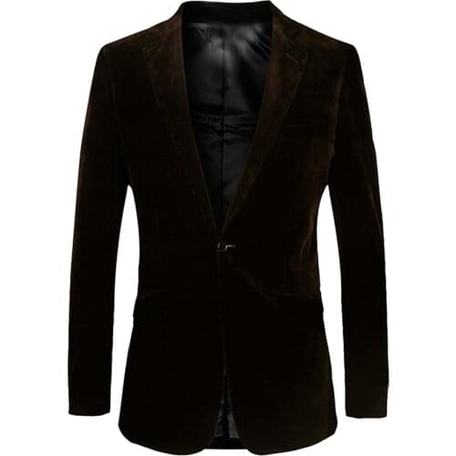 Dark Brown Vlevet jacket and black Pant Velevt Groom Tuxedos Groomsman Suit Velevt Man Suit Bespoke Suit (Jacket+pants)
