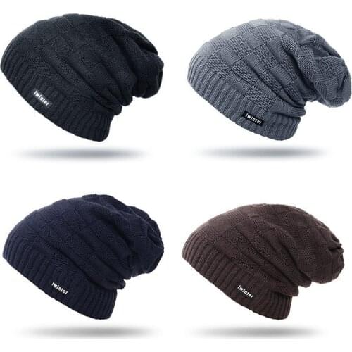 TJ-TingJun Men Women Simple Wool knitted Hats Pure Color In Autumn And Winter Version Fashionable Outdoorun Beanie Keep Warm Cap