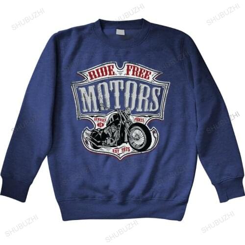 Cotton sweatshirt male hoody warmnage hoodies Motard - Moto Motorcycle Chopper Bobber Old School Man crew neck hoodie