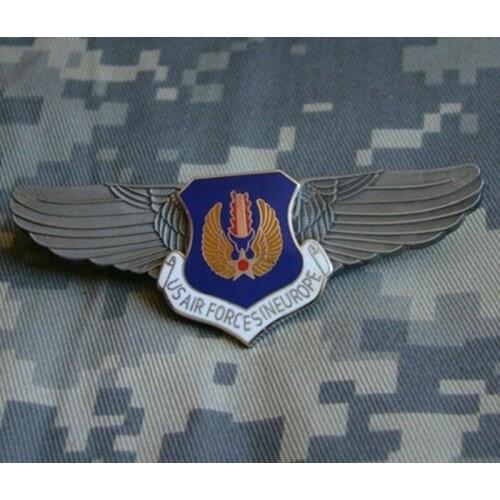 WW2 U.S. Air Forces In Europe Military Pilot Wing Badge Insignia Metal Pin Military Store