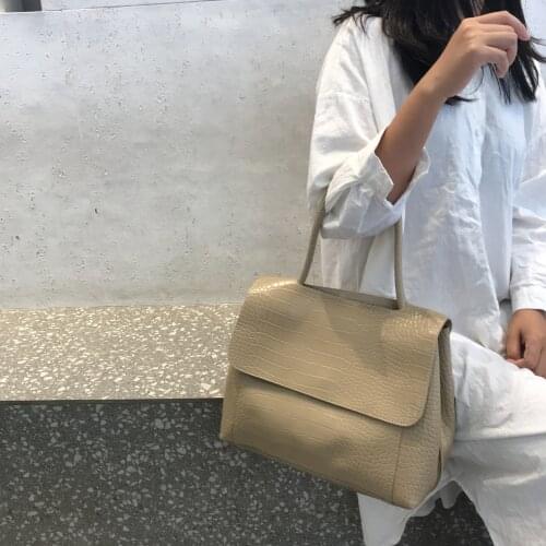 2021 New Designer Crocodile Pattern Shoulder Bag for Women Large Capacity Female Totes Handbags Pu Leather Women Under-Arm Purse