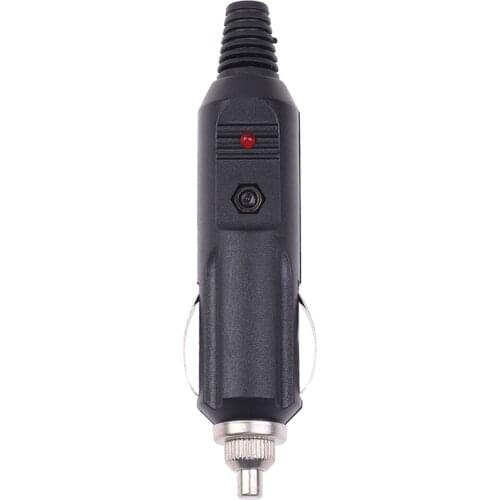 1pc 12V 24V 10A Car Accessory Male Cigarette Lighter Socket Converter Plug Plastic And Metal