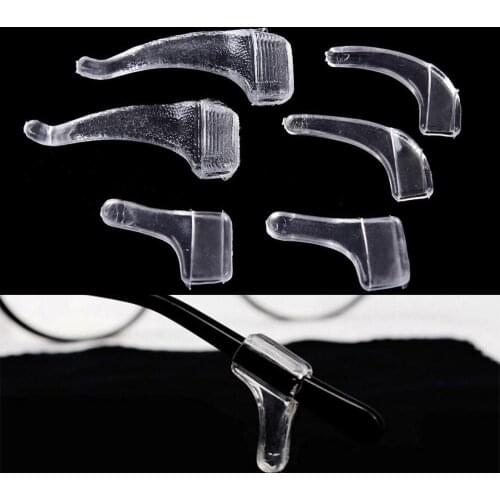 10 Pairs Anti Slip Ear Hook Eyeglass Eyewear Accessories Eye Glasses Silicone Grip Temple Tip Holder Spectacle Eyeglasses Grip