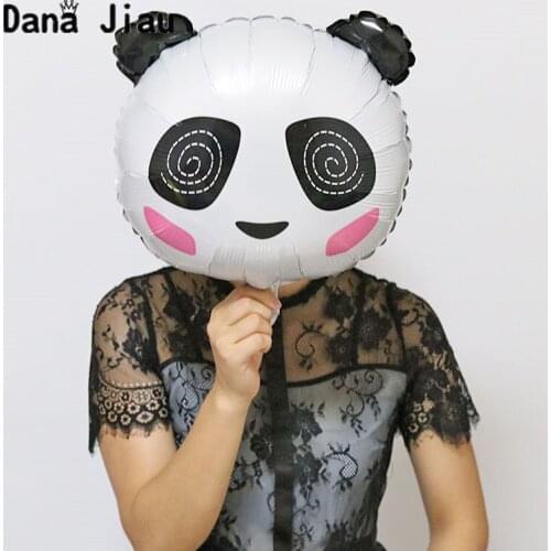 18 Inch panda head balloons lovely wedding Balloons Birthday Party Decoration Balloon holiday Aluminum Inflatable Foil Ball