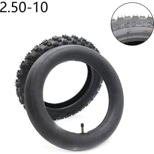 2.50x10 (2.50-10)Motorcycle Scooter Tire & Inner Tube2.50*10 Fit For Honda CRF50 XR50 Yamaha PW50 Etc Rubber Wear Resistance