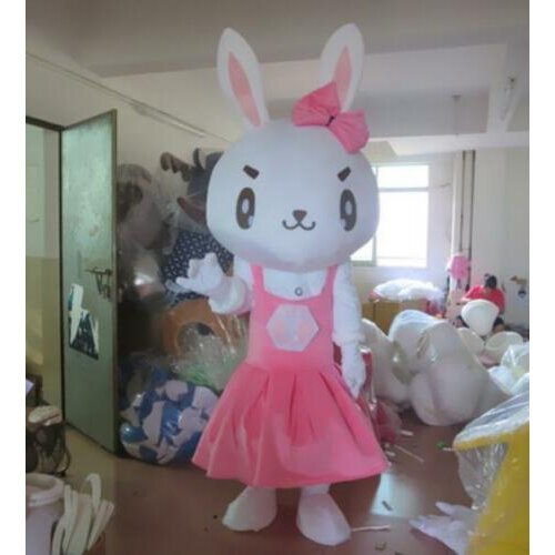 2019 Pink Easter Mascot Costume Rabbit Cosplay Fancy Dress Adults Clothing Event Unisex Cartoon Apparel Cosplay Halloween Gifts