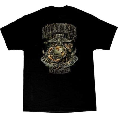 America Military US Marine Corps Vietnam Veteran T-Shirt. Summer Cotton Short Sleeve O-Neck Mens T Shirt New S-3XL