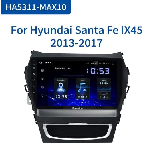 Dasaita Car Radio 1 Din Android 10.0 for Hyundai IX45 GPS 2013 2014 2015 Autoradio 64GB ROM Touch Screen MP3 Car Stereo