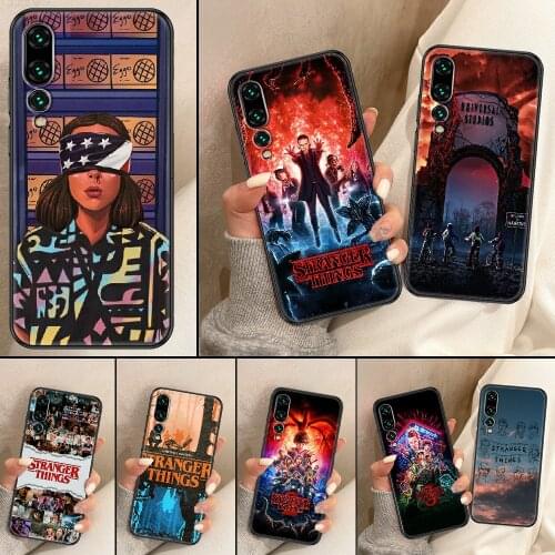 Stranger things Phone Case For Huawei P Mate P10 P20 P30 P40 10 20 Smart Z Pro Lite black 3D cover fashion funda luxury shell