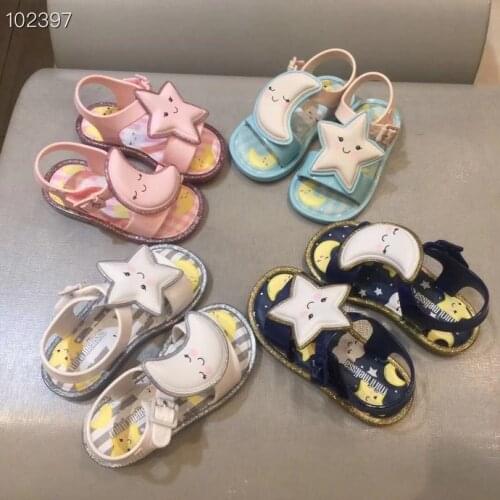 Melissa 2021 summer childrens shoes sandals melissa jelly shoes childrens shoes boys and girls moon stars