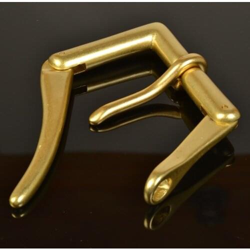 DIY leather craft solid brass fast openning pin belt buckle 39mm inner width 2pcs/lot