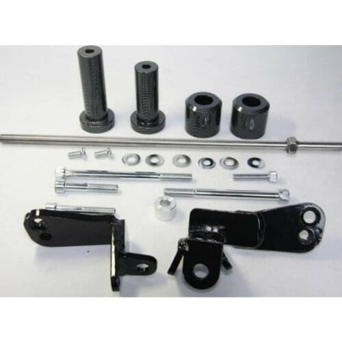 For 1999-2007 Suzuki Hayabusa GSX1300R GSXR1300 2003 04 05 06 Motorcycle bike No Cut Frame Slider Crash Protector Black / Carbon