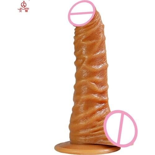 Jiuai Real Skin Feeling Sexy Huge Mens Realistic Big Dildo Female Vagina Masturbation for Women G-spot Sex Toys