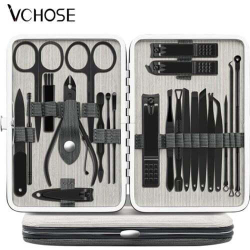 Nail Clippers Tool Steel Professional Nail Cutter Pedicure Dead Skin Scissors Multifunction Nail Scissors Grooming Manicure Set