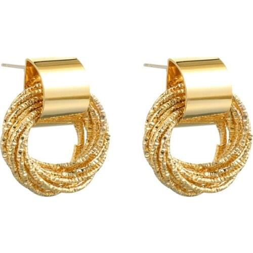 Minimalist High-end Earrings Temperament Geometric Circle for Women Girls Earring Jewelry Gifts